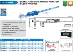 ACCUD Dijital Ters Çene Merkez Mesafesi Ölçüm Kumpası 141 Serisi 10-300mm