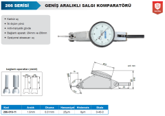 ACCUD Geniş Aralıklı Salgı Komparatörü 1.6mm 0.01mm 266 Serisi