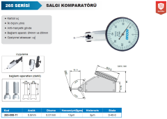 ACCUD Salgı Komparatörü 0-0.8mm 0.01mm 265 Serisi