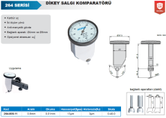 ACCUD Salgı Komparatörü 0.8mm 0.01mm 264 Serisi