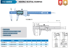 ACCUD Kesirli Dijital Kumpas 113 Serisi 0-150mm