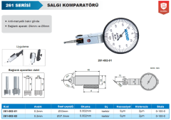 ACCUD Salgı Komparatörü 0.2mm 0.002mm Ø30mm 261 Serisi