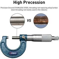 Dasqua 125-150mm Mekanik Dış Çap Mikrometre 0.01mm Paslanmaz Mil 4111-8130A