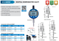 ACCUD Dijital Komparatör Saati 212 Serisi 0.001mm / 0.00005'' - 12.7mm / 0.5''