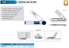 ACCUD Dijital Açı Ölçer 726 Serisi