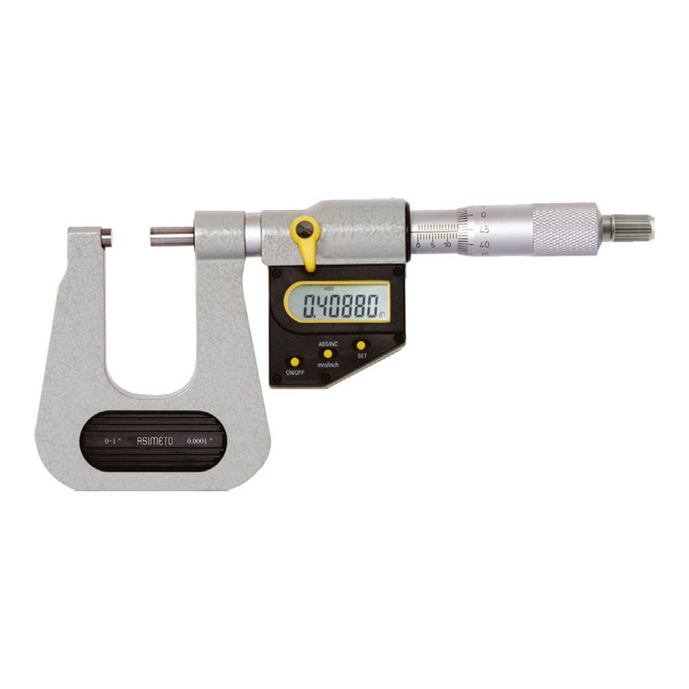 Asimeto Dijital Derin Boğaz Mikrometre 0-25mm