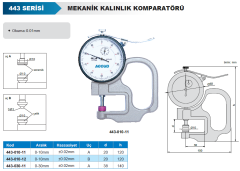 ACCUD Mekanik Kalınlık Komparatörü 0-10mm Yüzeysel Temas