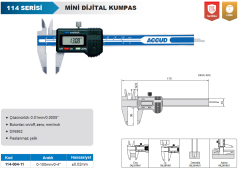 ACCUD Mini Dijital Kumpas 0-100mm 114 Serisi