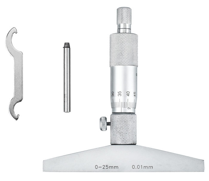 Dasqua 0-75mm Mekanik Derinlik Mikrometresi 0.01mm 4611-8115