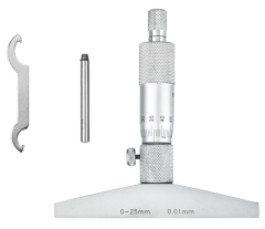 Dasqua 0-75mm Mekanik Derinlik Mikrometresi 0.01mm 4611-8115