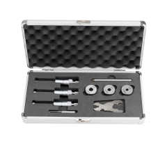 Dasqua 6-12mm Mekanik 3 Ayaklı İç Çap Mikrometre Seti 0.001mm 4411-9205-A