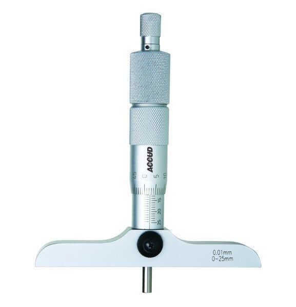 ACCUD Derinlik Mikrometresi 391 Serisi 0-25 mm - 63x17mm