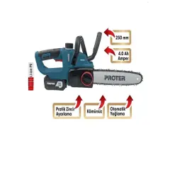 PROTER Şarjlı Zincirli Dal Kesme PST 125 ST