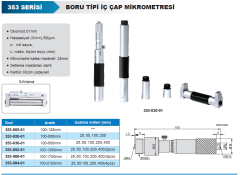 ACCUD Mekanik Boru Tipi İç Çap Mikrometresi 353 Serisi 100-1300mm