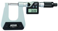 ACCUD Dijital Sac Metal Mikrometresi 350 Serisi 0-25 mm - A - 50mm