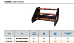 SK50.BT50.ISO50 MASAÜSTÜ TAKIM SEHPASI (16 TAKIM)