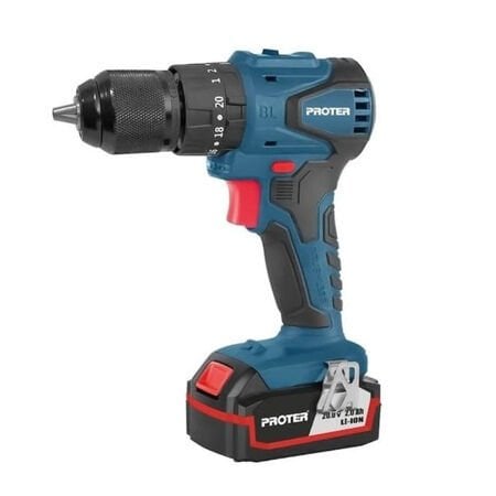 PROTER Kömürsüz Darbeli 10 mm Şarjlı Matkap PST 522 BL