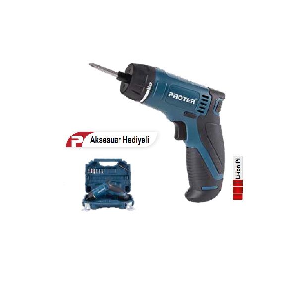 PROTER Şarjlı Vidalama PST 107 Kit