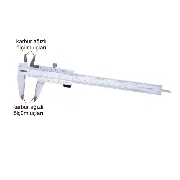 INSIZE 1238-150 MM Mekanik Kumpas Karbür Ağızlı