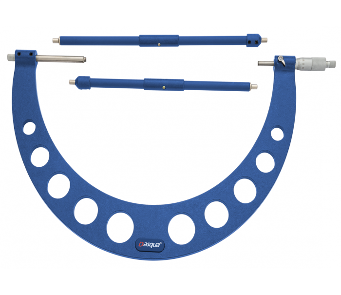 Dasqua 12-16'' Değiştirilebilir Uçlu Mekanik Dış Çap Mikrometre 0.0001'' 4802-0007