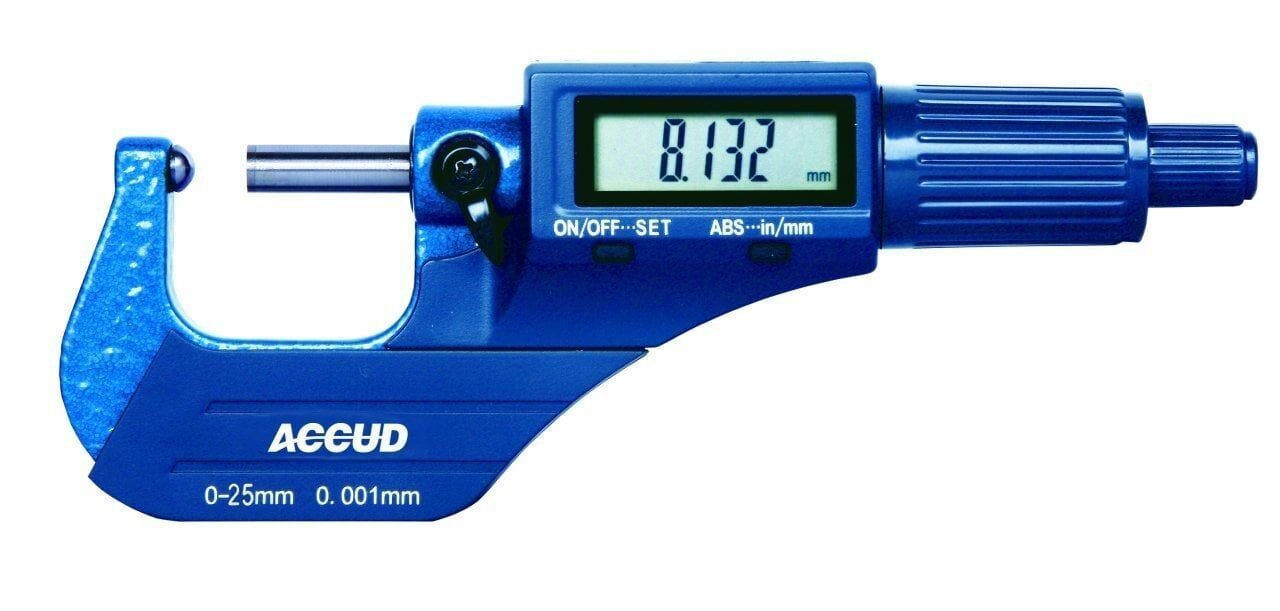 ACCUD Dijital Boru Et Kalınlığı Mikrometresi 331 Serisi 25-50 mm