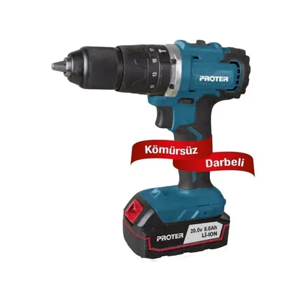 PROTER Kömürsüz Darbeli 13 mm Şarjlı Matkap PST 540 BL