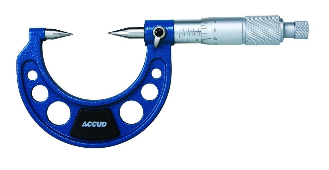 ACCUD Mekanik Nokta Uçlu Mikrometre 327 Serisi Tip A 25-50 mm