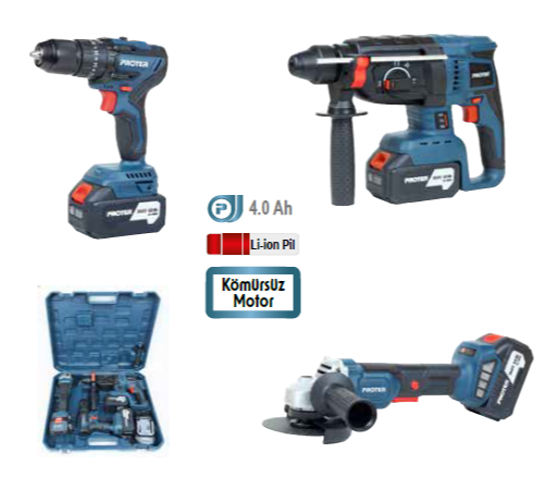 PROTER Şarjlı 3'lü Set  PST 903 TRİO