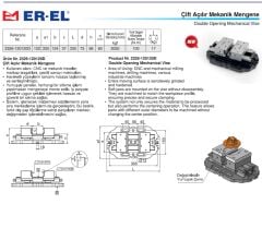 EREL Çift Açılı Mekanik Mengene 2326-120120D