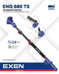 EXEN ENG 680 TS - 21V Teleskopik Uzatma max.2.6m