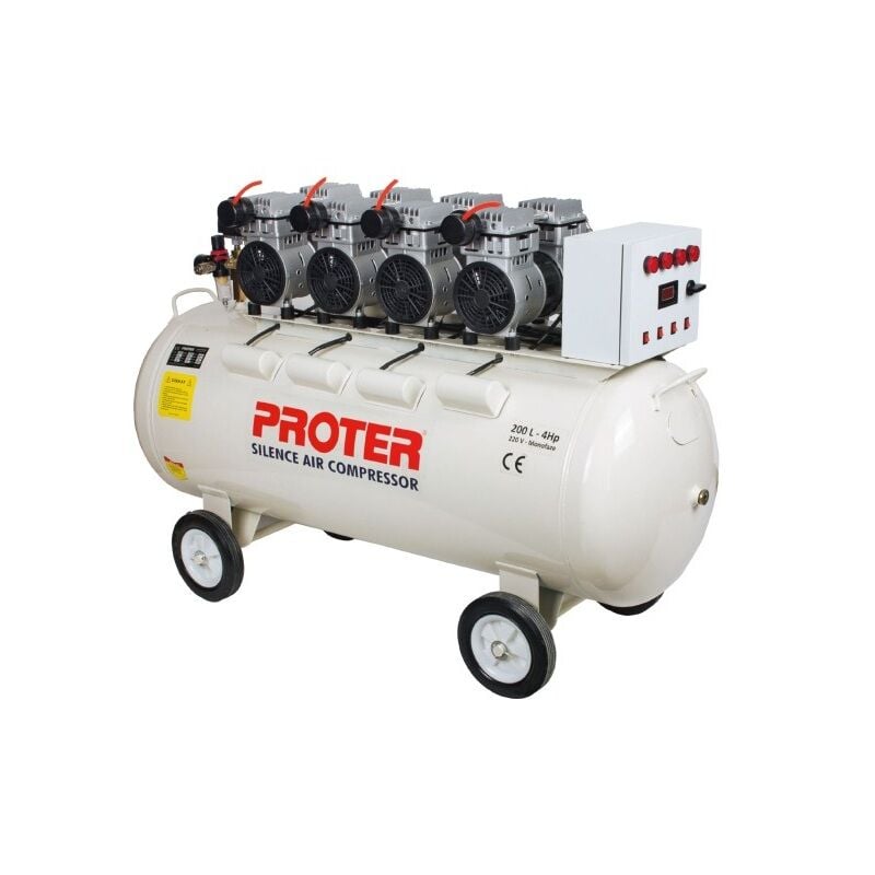 PROTER 200 Litre Sessiz Ve Yağsız Hava Kompresörü PR 204 S