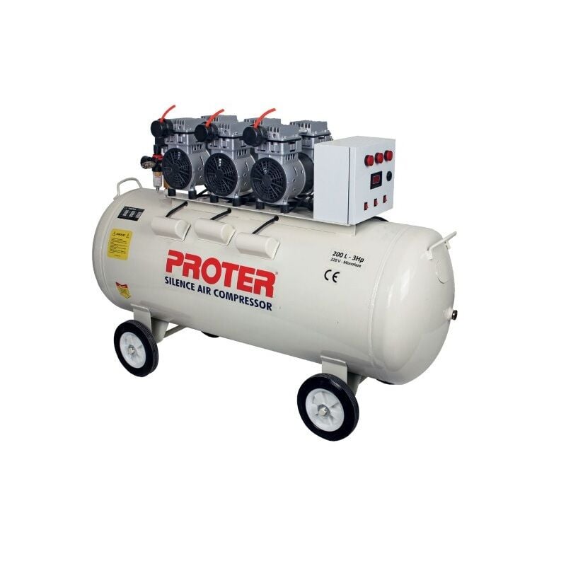PROTER 200 Litre Sessiz Ve Yağsız Hava Kompresörü PR 203 S