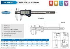 ACCUD Dijital Kumpas IP67 112 Serisi Sylvac 0-200mm