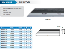 ACCUD Kıl Mastar 994 Serisi 300mm