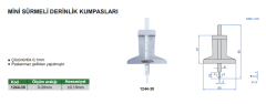 INSIZE 1244-30 Mekanik Derinlik Kumpası 0-30mm