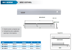 ACCUD Düz Kenarlı Cetvel 991 Serisi 300mm
