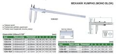 INSIZE 1236-524 Mekanik Kumpas Çift Çeneli İç Çap Ölçer 500mm Çene:150mm