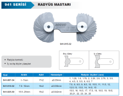 ACCUD Radyüs Mastarı 941 Serisi 15.5-25mm