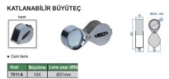 INSIZE Katlanabilir Büyüteç 7511-8