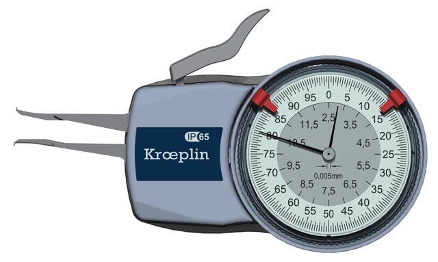 Kroeplin H102 Mekanik İç Çap Kanal Komparatörü 2.5-12.5 mm