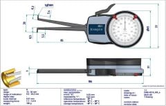 Kroeplin H220 Mekanik İç Çap Kanal Komparatörü 20-40 mm