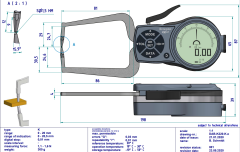 Kroeplin L220 Dijital İç Çap Kanal Komparatörü 20-40 mm
