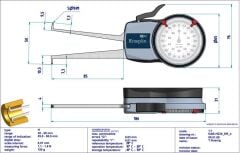 Kroeplin H230 Mekanik İç Çap Kanal Komparatörü 30-50 mm