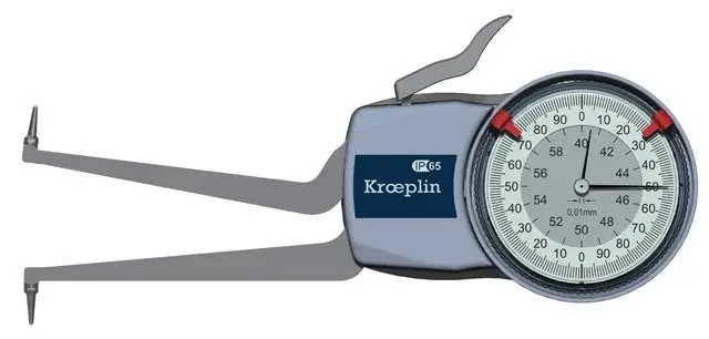 Kroeplin H240 Mekanik İç Çap Kanal Komparatörü 40-60 mm