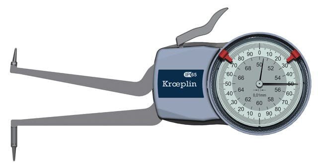 Kroeplin H250 Mekanik İç Çap Kanal Komparatörü 50-70 mm