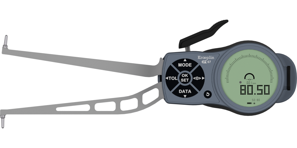 Kroeplin L350 Dijital İç Çap Kanal Komparatörü 50-80 mm