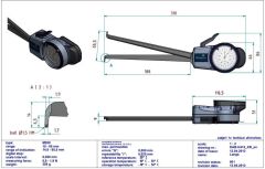 Kroeplin H415 Mekanik İç Çap Kanal Komparatörü 15-60 mm