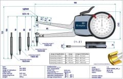Kroeplin H2M50 Mekanik İç Çap Kanal Komparatörü 50-100 mm