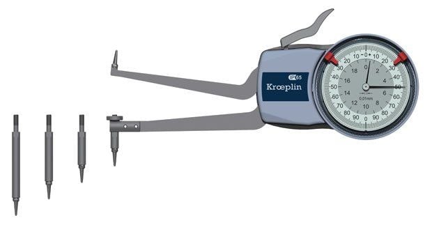 Kroeplin H2M50 Mekanik İç Çap Kanal Komparatörü 50-100 mm