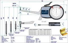Kroeplin H2M130 Mekanik İç Çap Kanal Komparatörü 130-180 mm